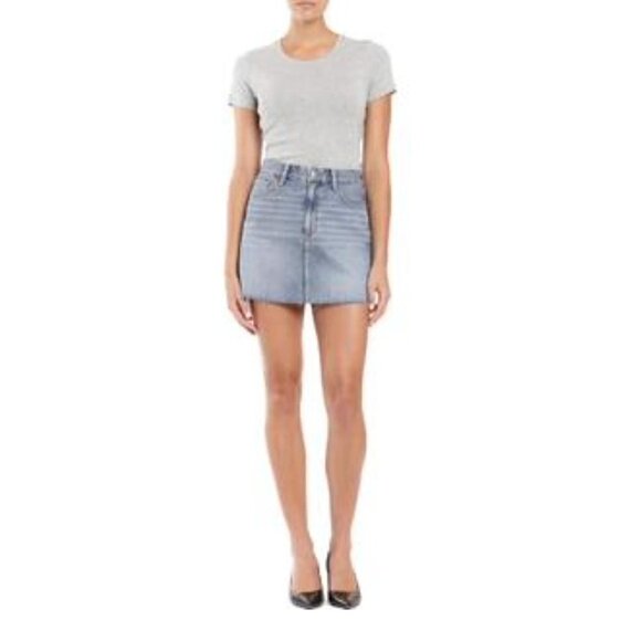 NWT MAVI JEANS Lindsay Cutoff Raw Hem Denim Miniskirt Indigo Size XS MSRP $88 - Picture 1 of 9